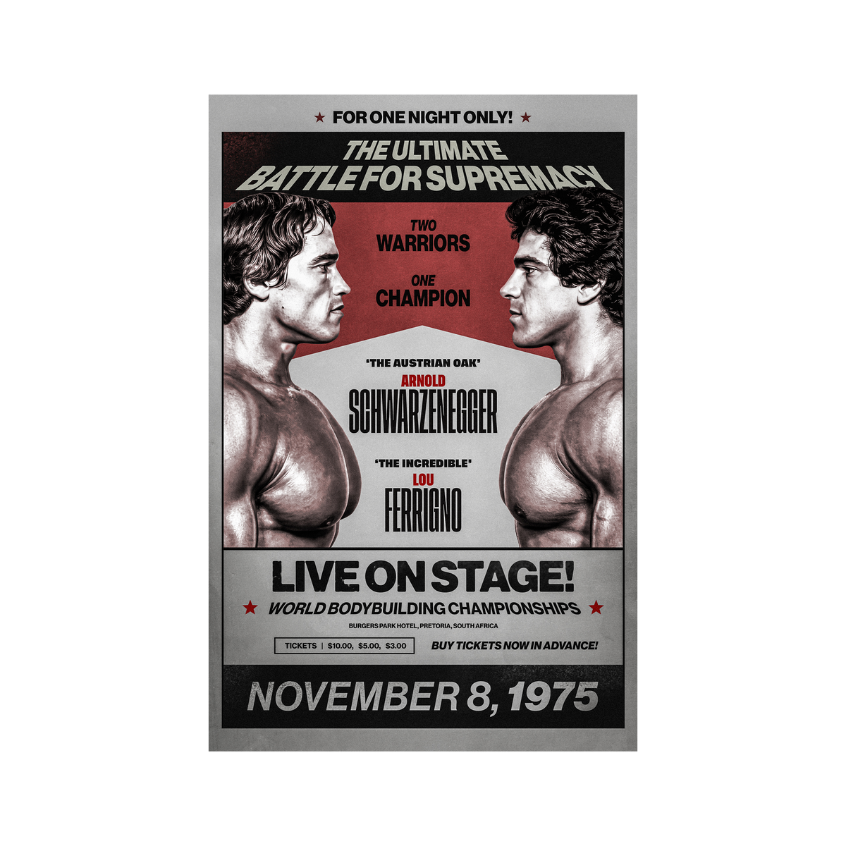 Schwarzenegger Vs Ferrigno Poster
